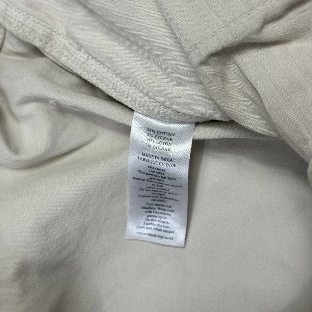 Faherty Pants Straight‎ Leg Cotton Lycra Outdoor Hiking Beige Men's Size 36x28